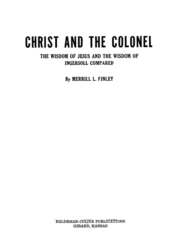 (image for) Christ And The Colonel